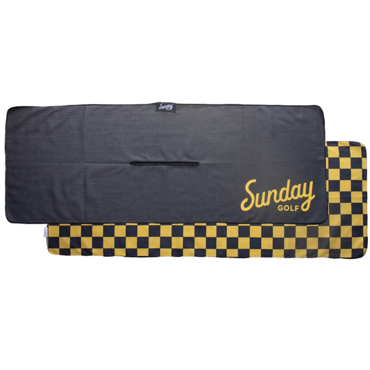 Black / Yellow - Golf Towels - Tailgate Collection